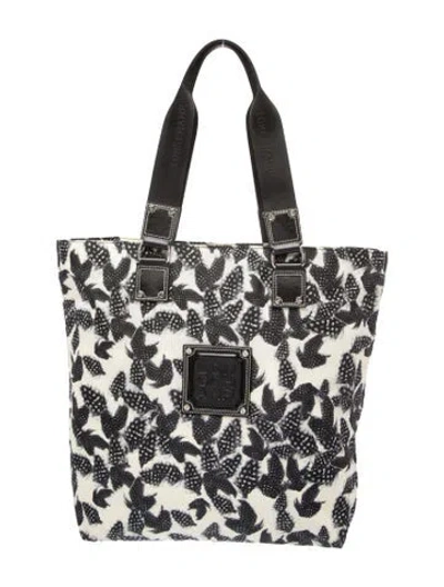 Pre-owned Longchamp Nylon Tote In Black