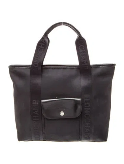 Pre-owned Longchamp Nylon Tote In Black