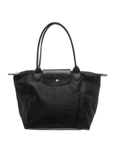 Pre-owned Longchamp Nylon Tote In Black