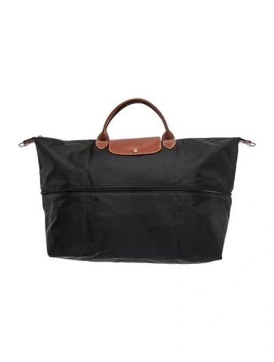 Pre-owned Longchamp Nylon Tote In Black