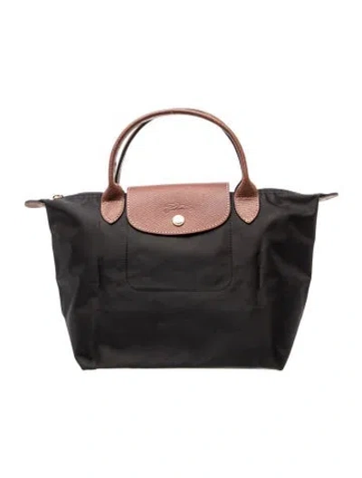 Pre-owned Longchamp Nylon Tote In Blue