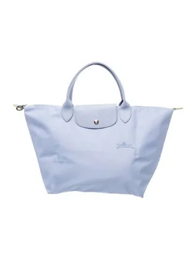 Pre-owned Longchamp Nylon Tote In Blue
