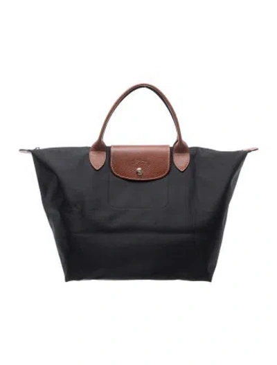Pre-owned Longchamp Nylon Tote In Blue