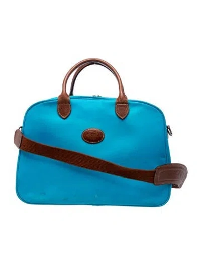 Pre-owned Longchamp Nylon Tote In Blue