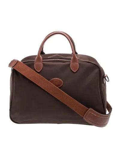 Pre-owned Longchamp Nylon Tote In Brown