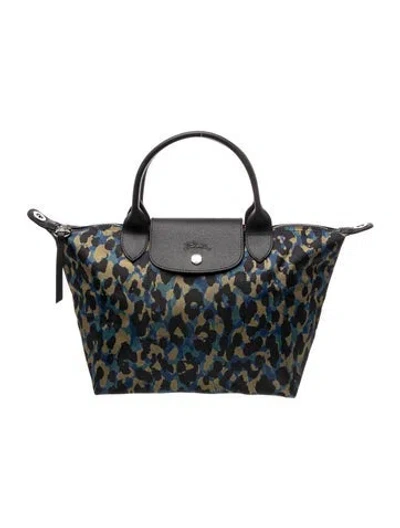 Pre-owned Longchamp Nylon Tote In Yellow