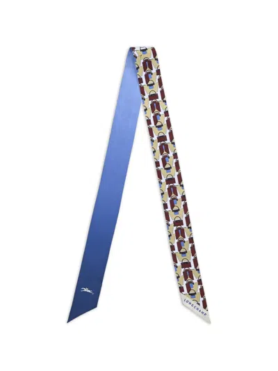Longchamp Origami Le Pliage Neckerchief In Blue