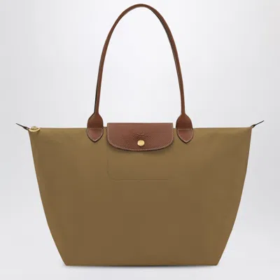 Longchamp Original L Foldable Tote Bag In Green