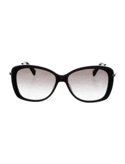 Pre-owned Longchamp Oversize Gradient Sunglasses In Black