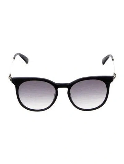 Pre-owned Longchamp Oversize Gradient Sunglasses In Black