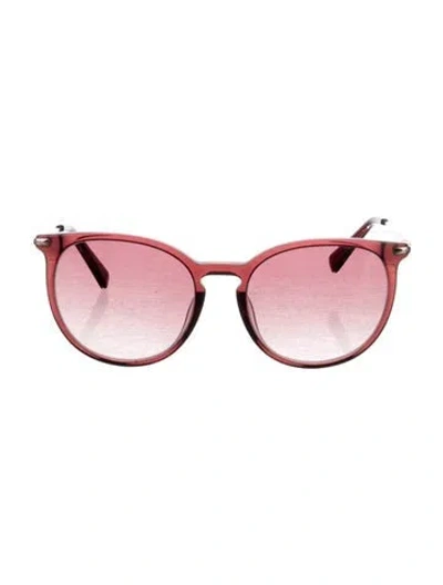 Pre-owned Longchamp Oversize Gradient Sunglasses In Brown