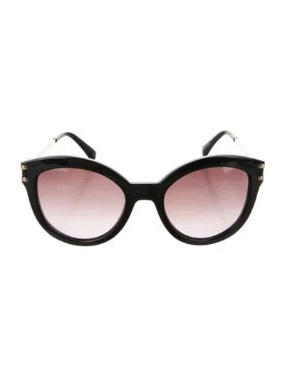 Pre-owned Longchamp Oversize Gradient Sunglasses In Gold