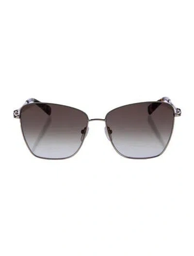 Pre-owned Longchamp Oversize Gradient Sunglasses In Multi