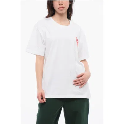 Longchamp Oversized Crew-neck T-shirt With Love Embroidery