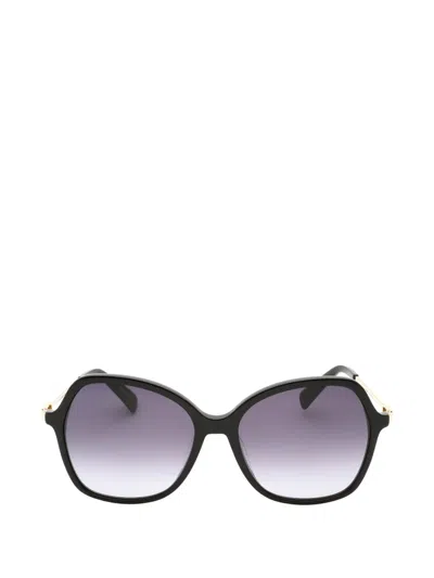 Longchamp Oversized Geometric-frame Sunglasses In Black