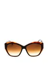 Longchamp Oversized-frame Sunglasses In Brown