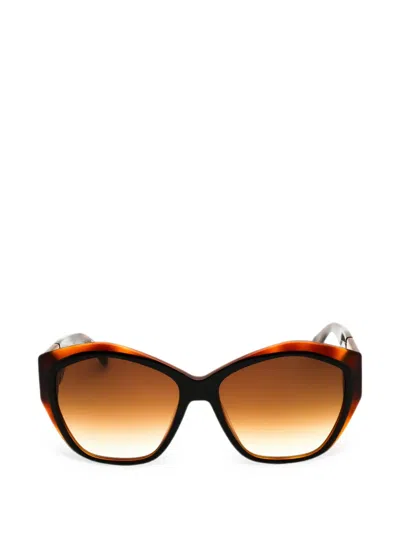 Longchamp Oversized-frame Sunglasses In Brown