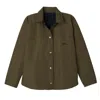 Longchamp Padded Blouson In Marine/artichaut