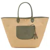 Longchamp Basket Bag L Le Pliage Collection In Artichoke