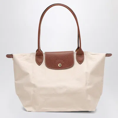 Longchamp Paper-coloured Le Pliage Original M Bag In Neutral
