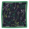 Longchamp Parcours Silk Sqaure Scarf In Blue