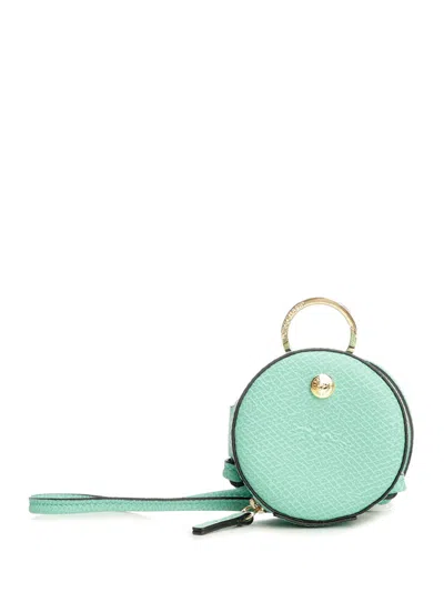 Longchamp Paris Épure Coin Purse With Drawstring Crossbody Bags Green