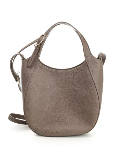 Longchamp Paris Le Foulonné Handbags Beige In Gray