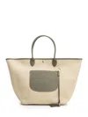 Shop Longchamp Paris Le Panier Pliage Handbags Green