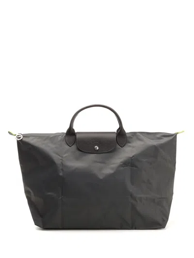Longchamp Paris Le Pliage Green - Sac De Voyage L Handbags Grey In Black