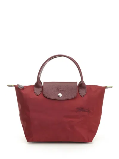 Longchamp Paris Le Pliage Green Handbags Red