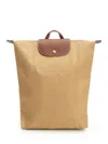 Longchamp Paris Le Pliage Original Backpacks & Travels Beige