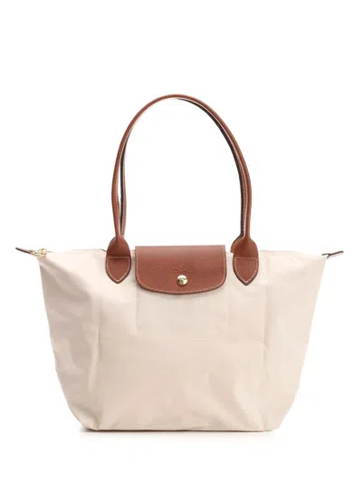 Longchamp Paris Le Pliage Original Handbags Beige