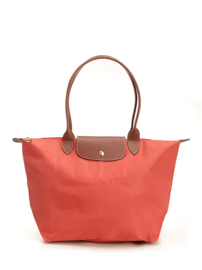 Longchamp Paris Le Pliage Original L Shoulder Bags Red