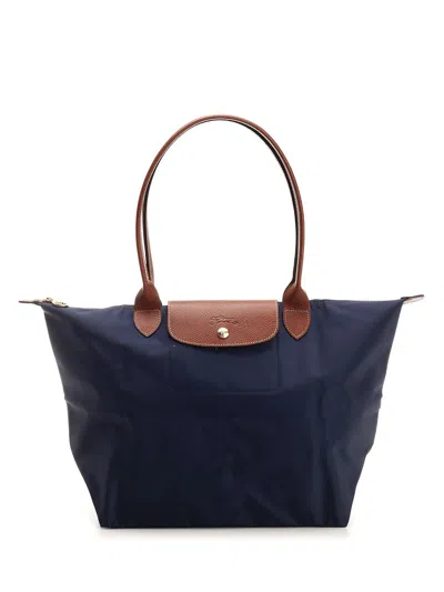 Longchamp Paris Le Pliage Original Shoulder Bags Blue