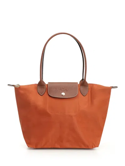 Longchamp Paris Le Pliage Original Shoulder Bags Brown