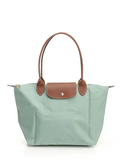 Longchamp Paris Le Pliage Original Shoulder Bags Light Blue