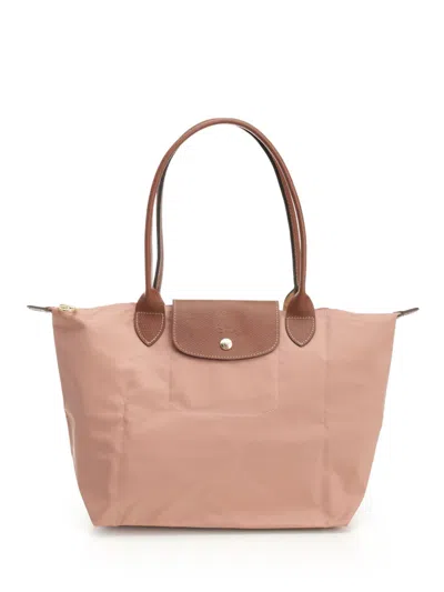 Longchamp Paris Le Pliage Original Shoulder Bags Rose In Multi