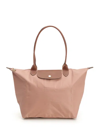 Longchamp Paris Le Pliage Original Shoulder Bags Rose In Multi