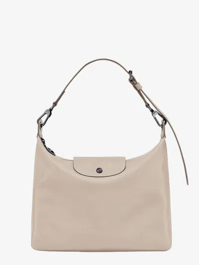 Longchamp Paris Le Pliage Xtra Leather Crossbody Bag In Sand