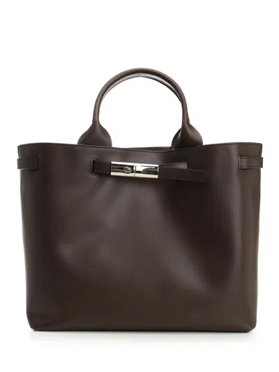 Longchamp Paris Le Smart Handbags Brown