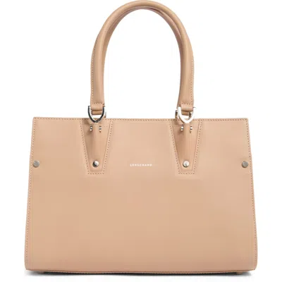 Longchamp Paris Premier Small Tote In Sand