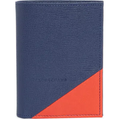 Longchamp Parisis Bifold Leather Card Wallet In Multi