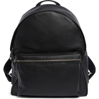 Longchamp Parisis Leather Backpack In Black