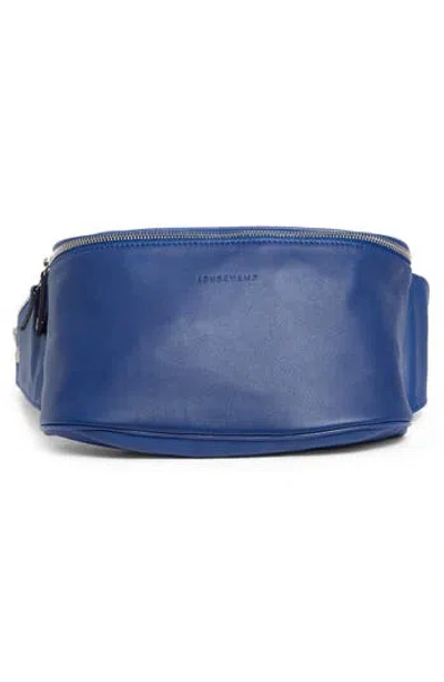 Longchamp Parisis Leather Belt Bag In Blue