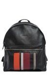 Longchamp Patchwork Leather Backpack In Black