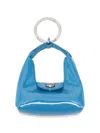 Longchamp Patent-leather Keyring In Blue