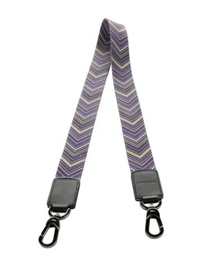 Pre-owned Longchamp Pattern Bag Straps In Multicolor