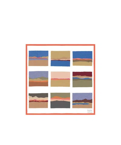 Longchamp Patterned Silk Scarf In Multi