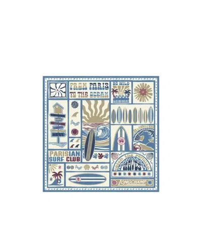 Longchamp Pattern-printed Square Scarf In Multi