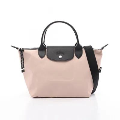 Pre-owned Longchamp Pink Canvas Tote Bag ()